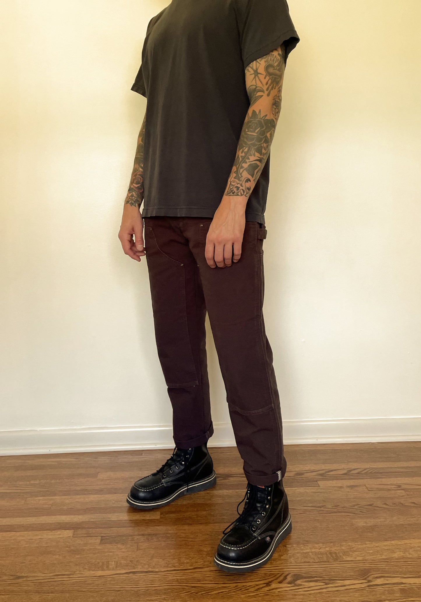Custom Tailored Carhartt Double Front Pants Dark Brown