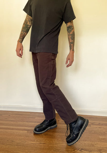 Custom Tailored Carhartt Double Front Pants Dark Brown