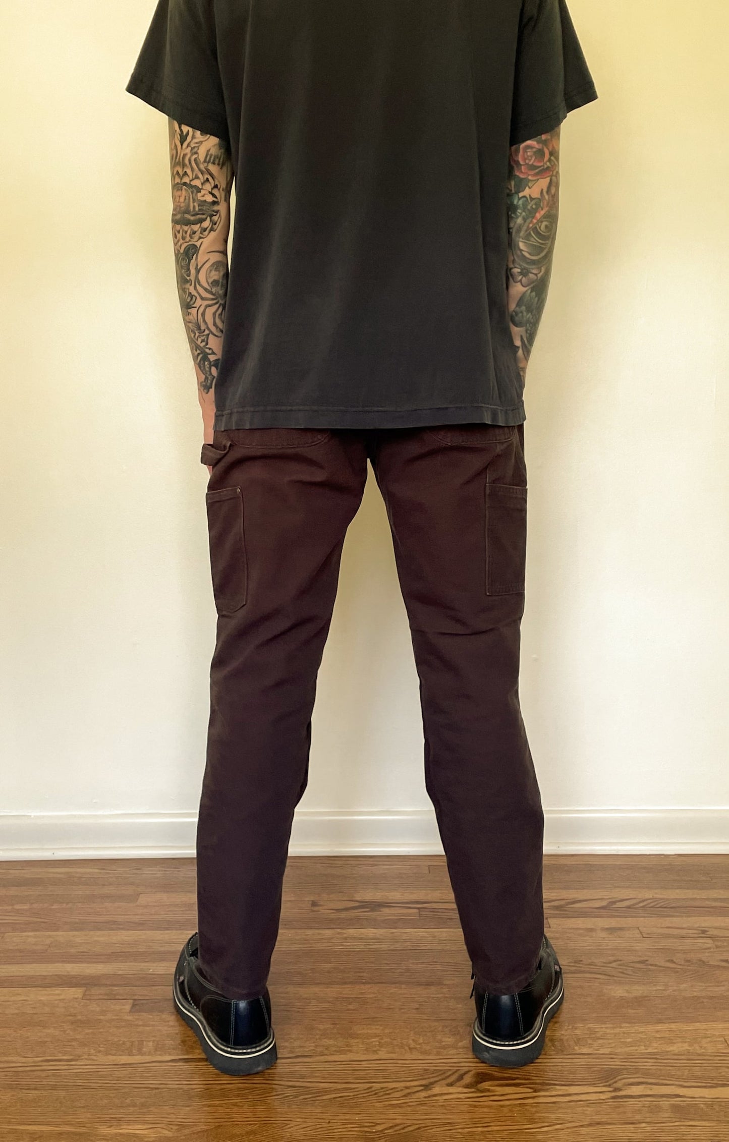 Custom Tailored Carhartt Double Front Pants Dark Brown