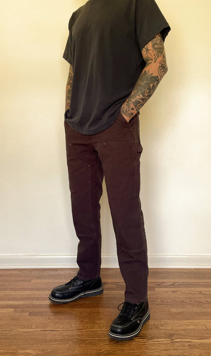 Custom Tailored Carhartt Double Front Pants Dark Brown