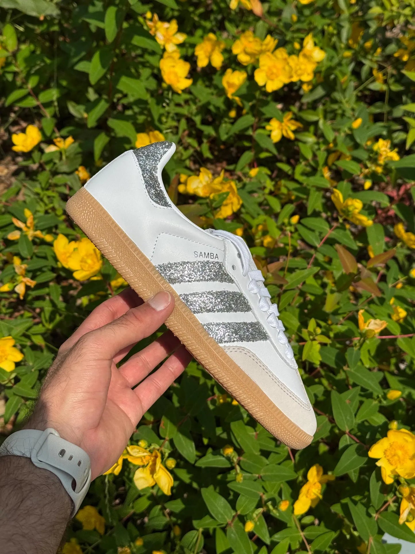 Adidas Samba Sequins Silver